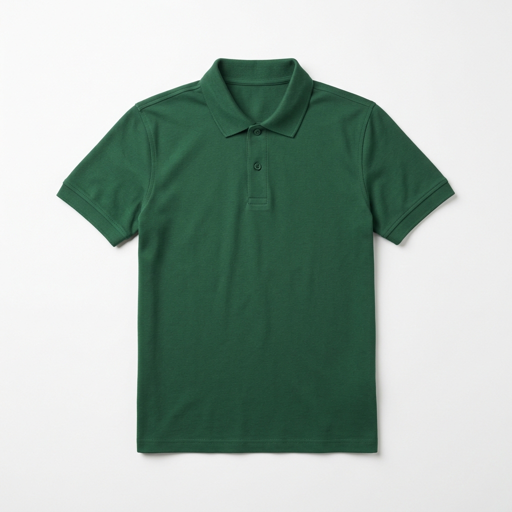 Green polo T-shirt